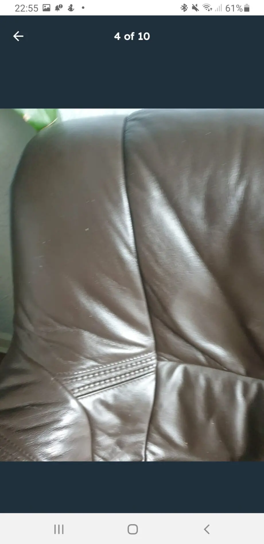 2 brown leather sofas oak handles