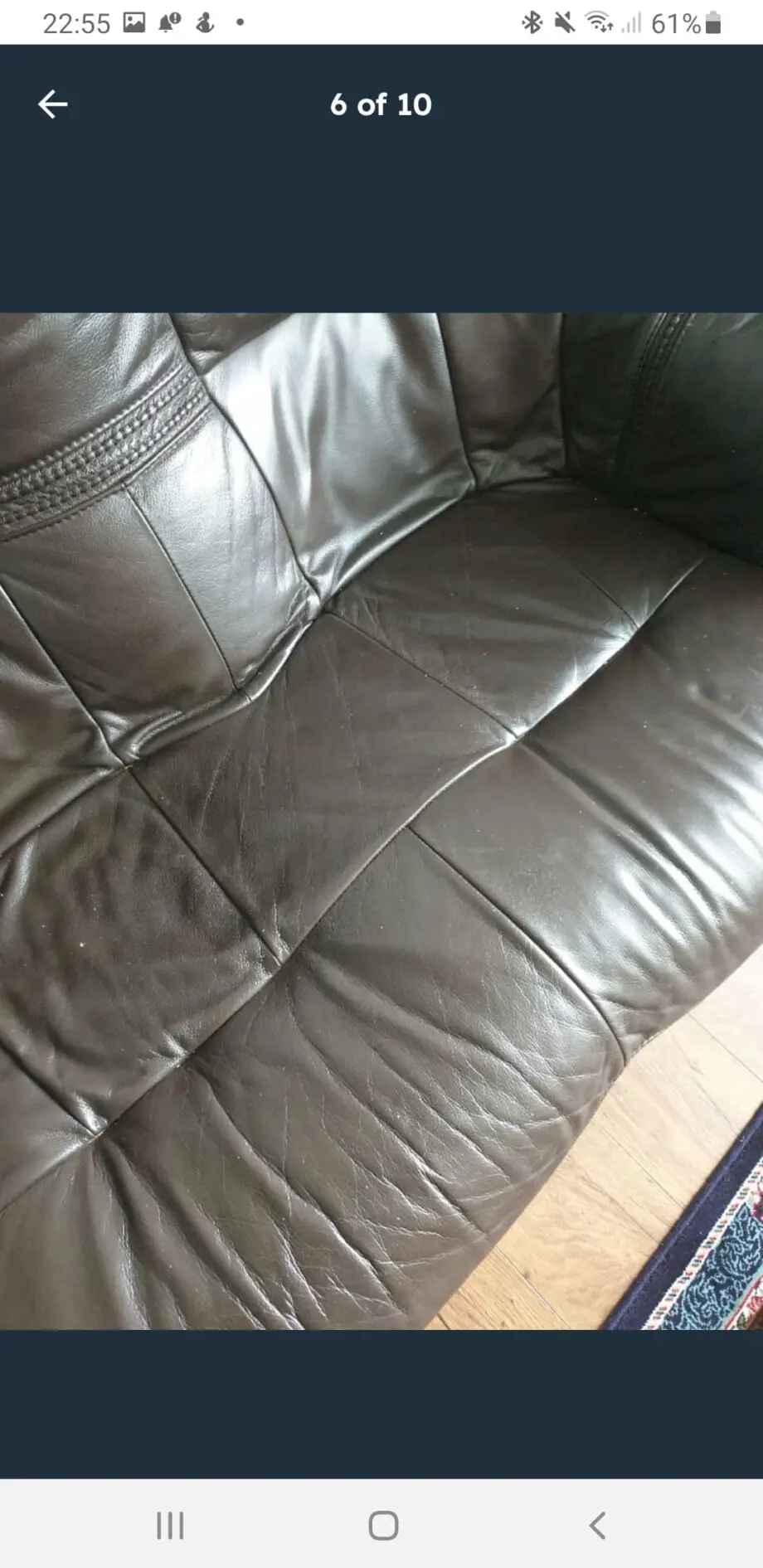 2 brown leather sofas oak handles