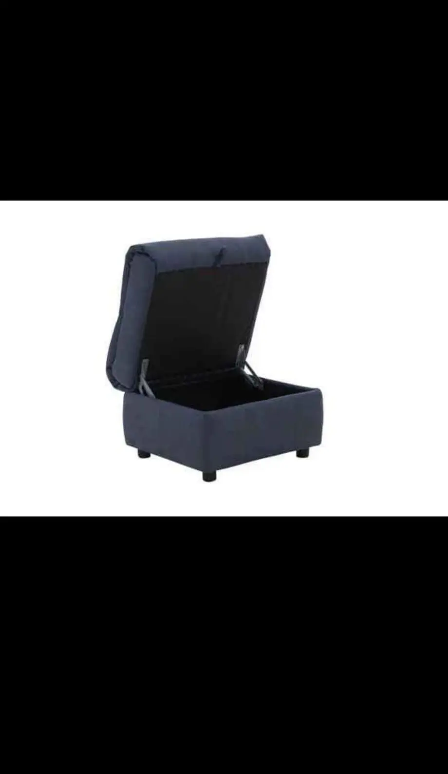 Cinema Fabric Corner Chaise Power Sofa + foot stool