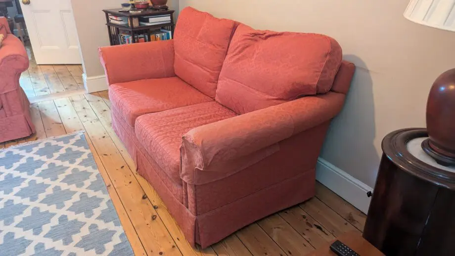 Two Wesley Barrell sofas in Zoffany print