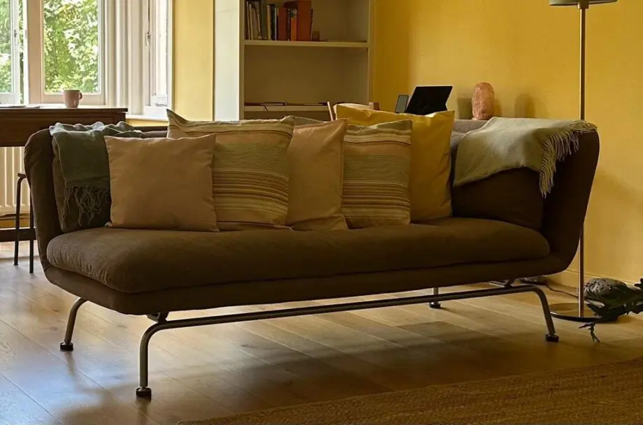 Stylish Sofa – Tom Dixon Era at Habitat. High Quality, Neutral Mushroom Tone