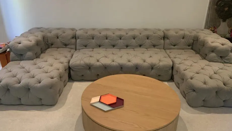 RESTORATION HARDWARE + SOHO SOFA + GREY