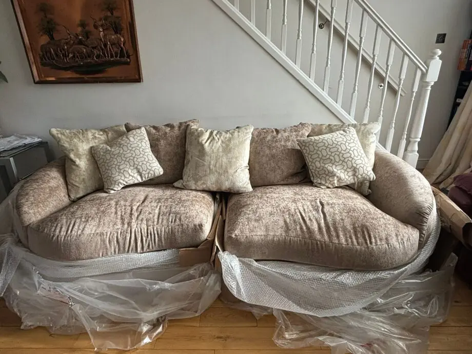 (Bespoke) Buoyant Logan 4 Seater and Swivel Chair in coco plain mink