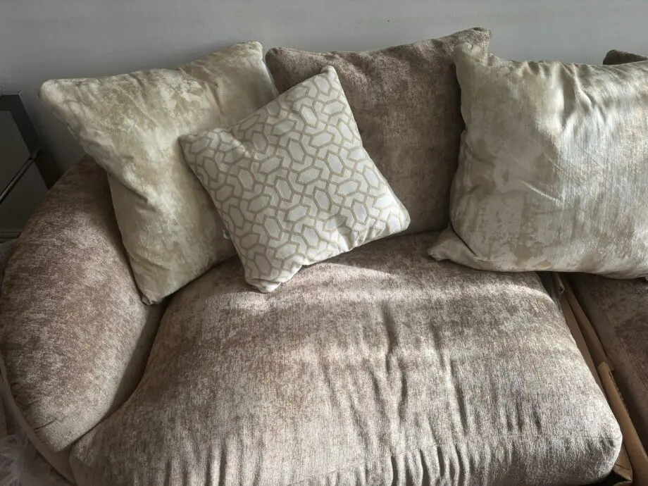 (Bespoke) Buoyant Logan 4 Seater and Swivel Chair in coco plain mink