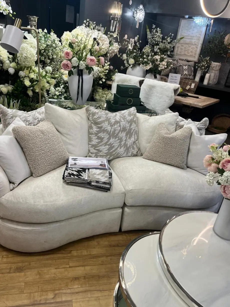 (Bespoke) Buoyant Logan 4 Seater and Swivel Chair in coco plain mink