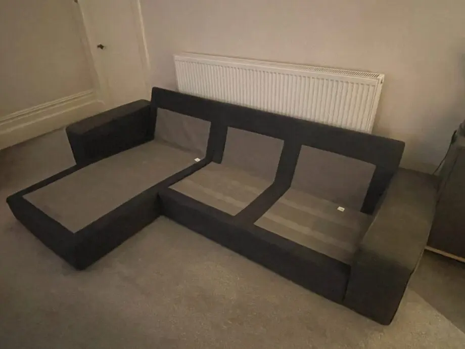 IKEA Kivik 3-seat sofa with chaise longue - dark grey