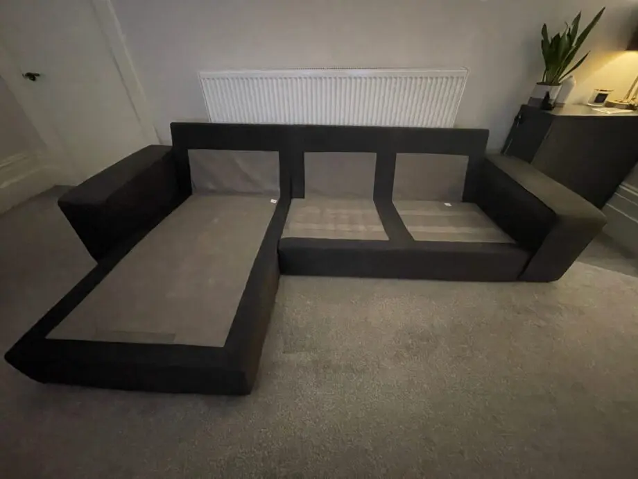 IKEA Kivik 3-seat sofa with chaise longue - dark grey