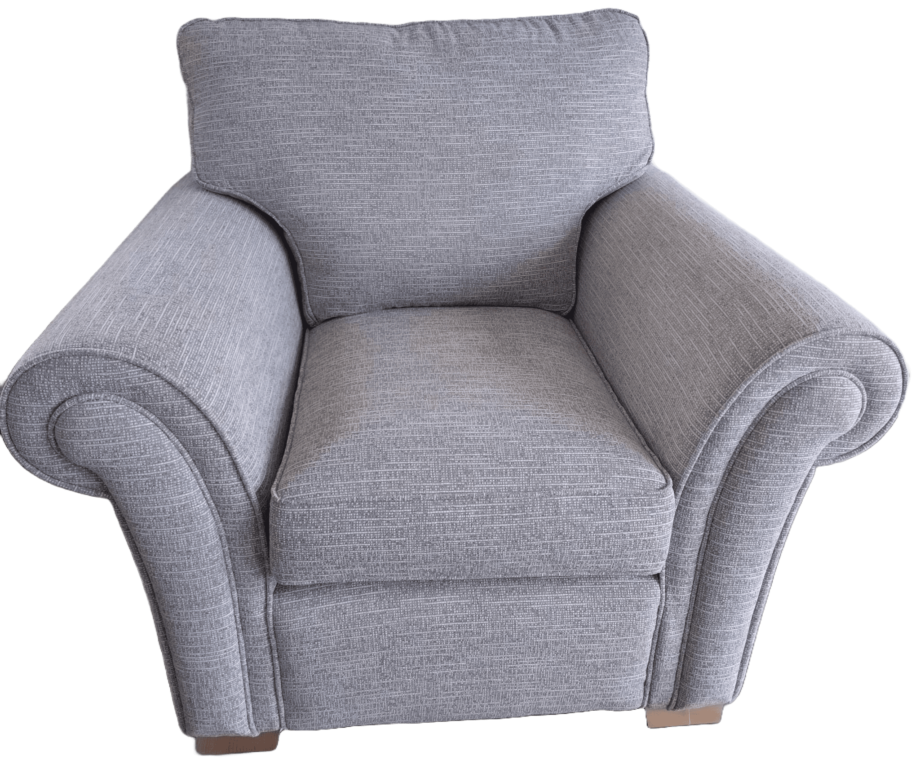 Grey fabric sofa set