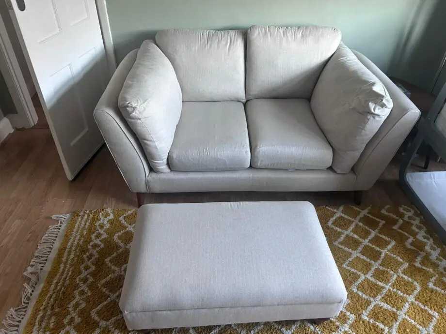 M&S Finch 2 Seater Sofa & Footstool