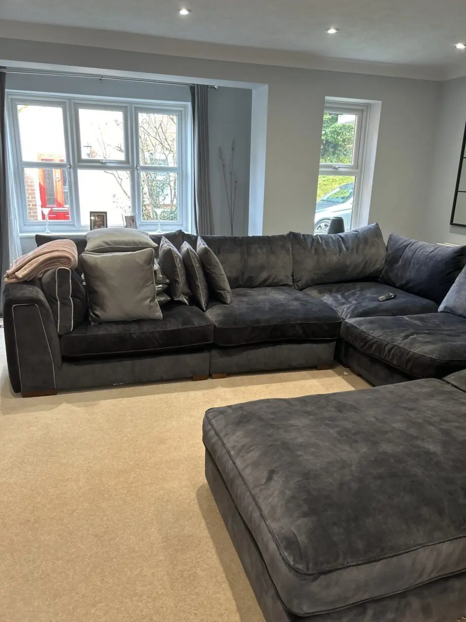 Emperor Sofology Corner Sofa Lucerne Charcoal
