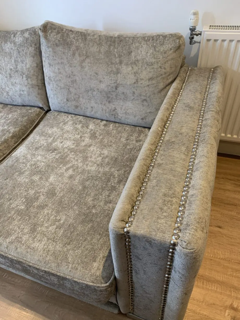 Grey studied 2 seater marks and Spencer sofa worth £1500