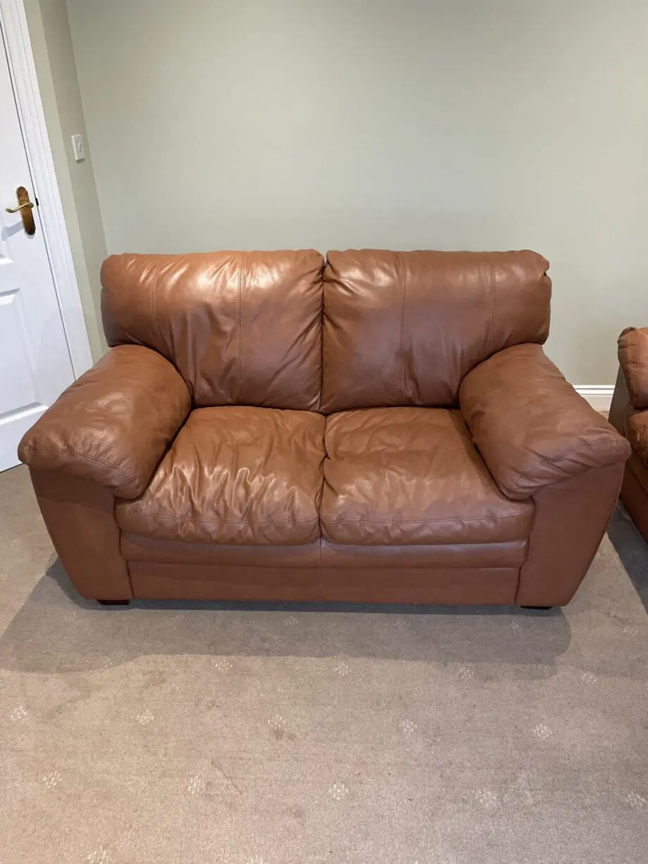 Leather 2 Seater Sofa