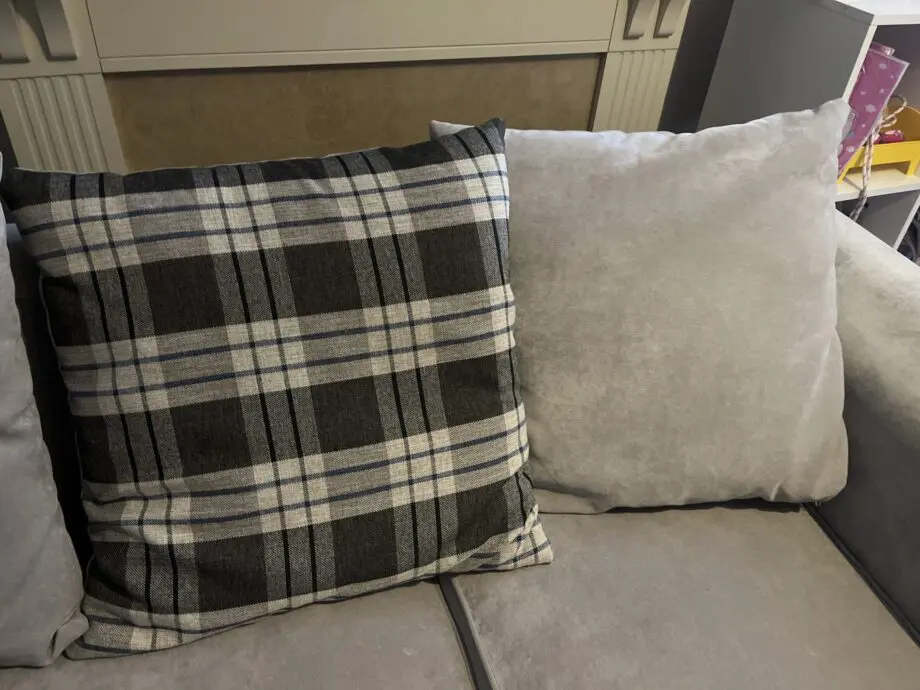 Right angle corner sofa light grey from Love sofas.