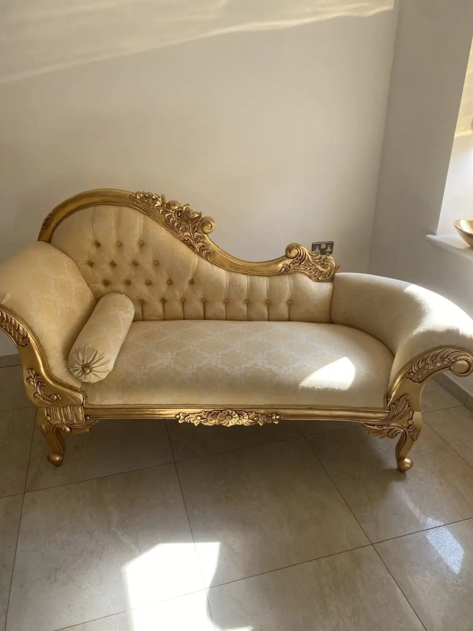 Boraque gold sofa