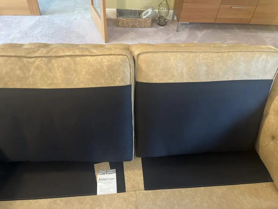 IMMACULATE, LEATHER, CHESTERFIELD, 3 SEATER, BEIGE