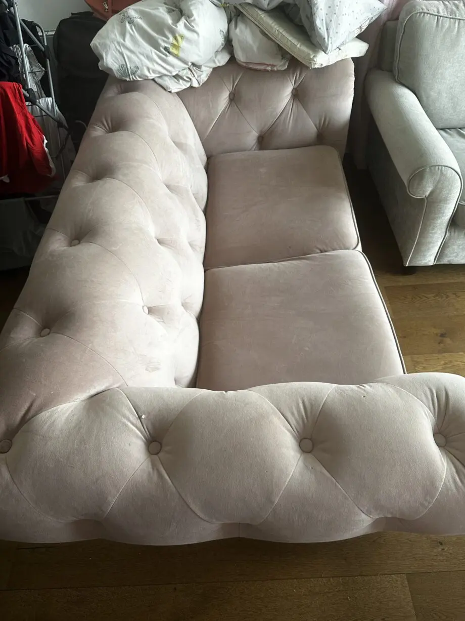 Belair Velvet 2 Seater Sofa Bed | Kidbrooke | 22 Months old