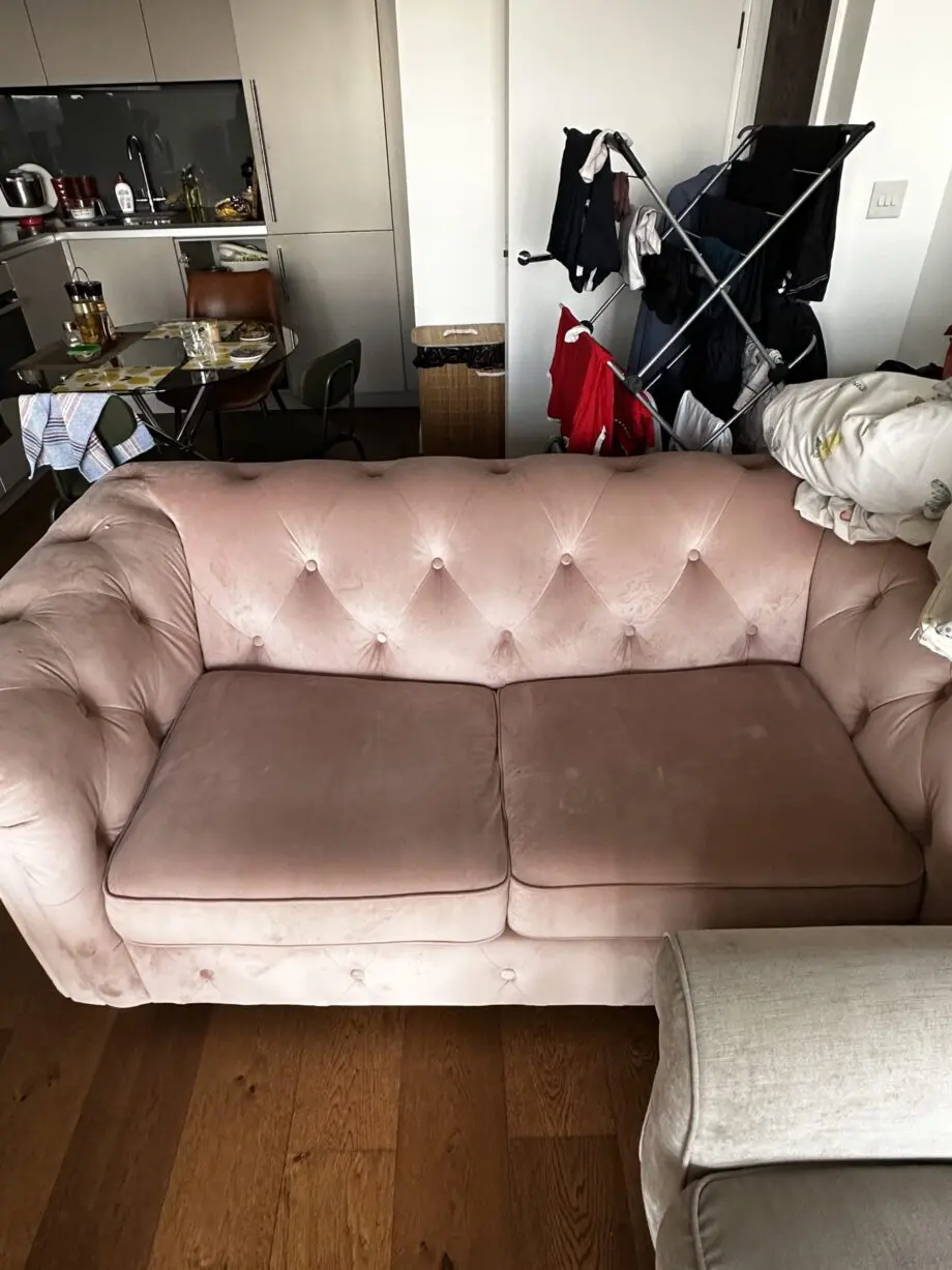 Belair Velvet 2 Seater Sofa Bed | Kidbrooke | 22 Months old