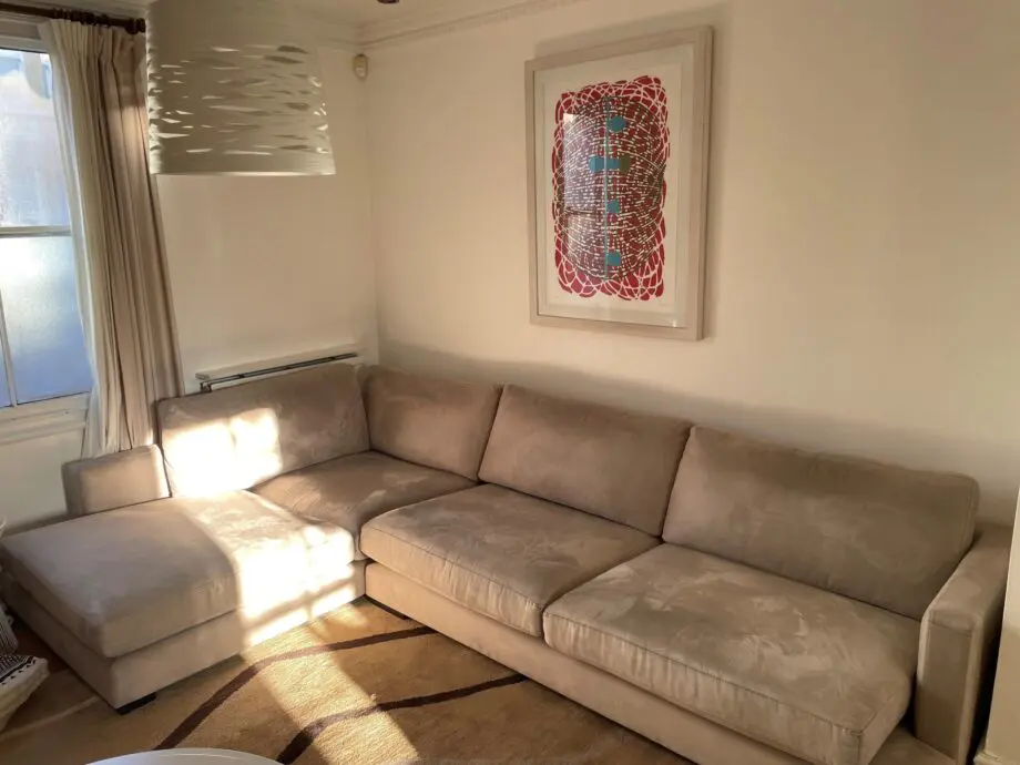 La Oca stone colour Corner Sofa