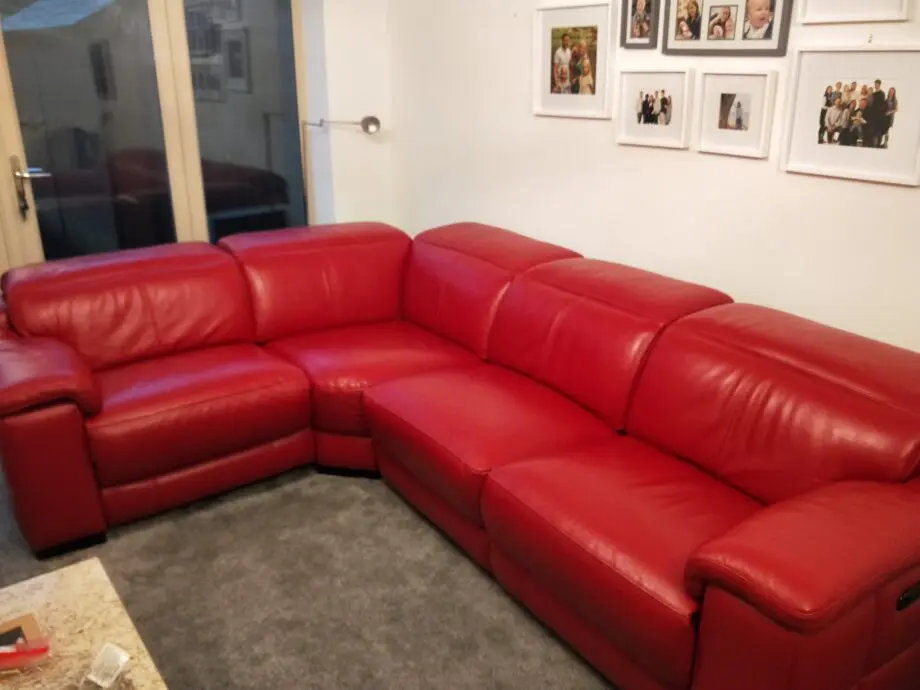 Sofology. Red Leather. Sofa.