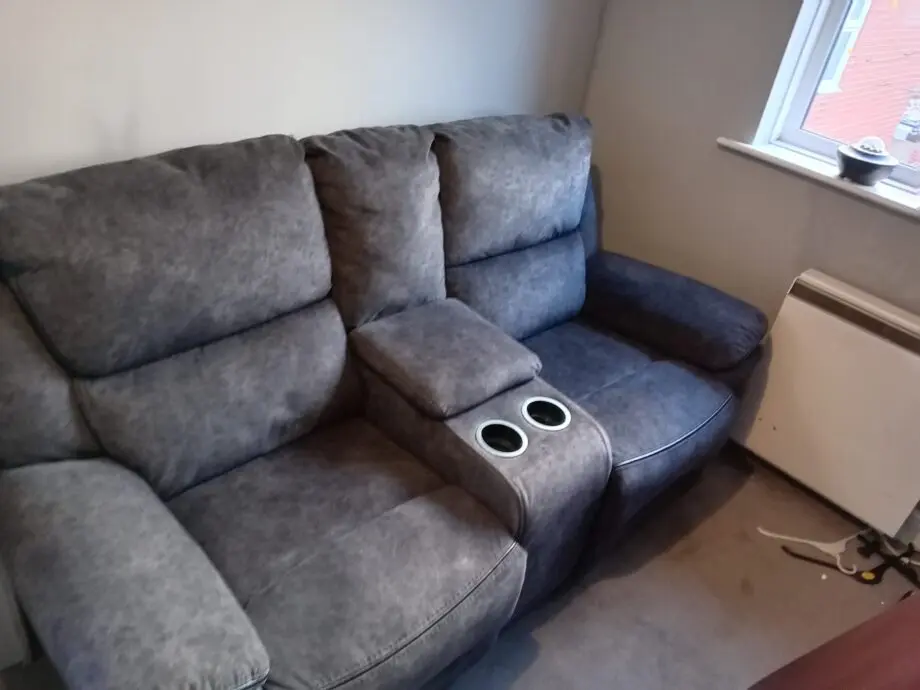 dark grey recliner