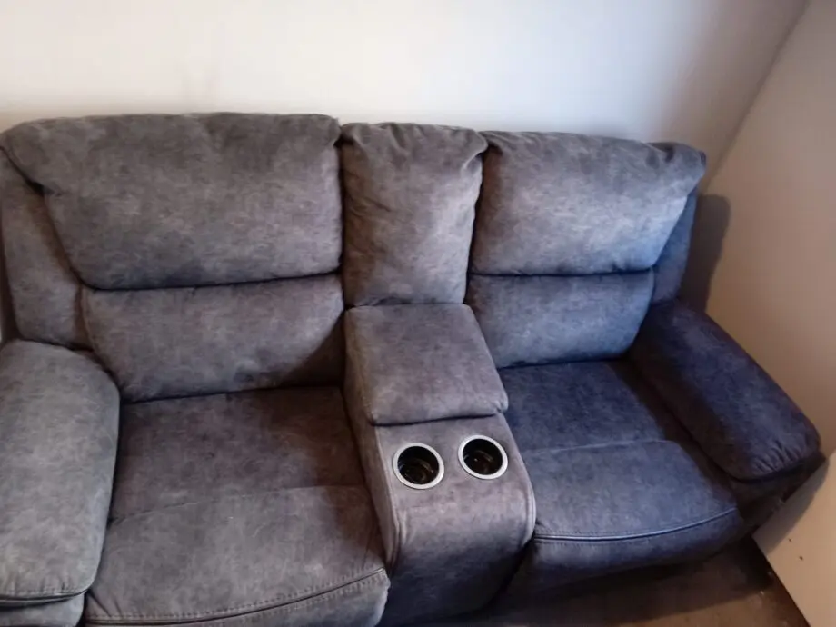 dark grey recliner