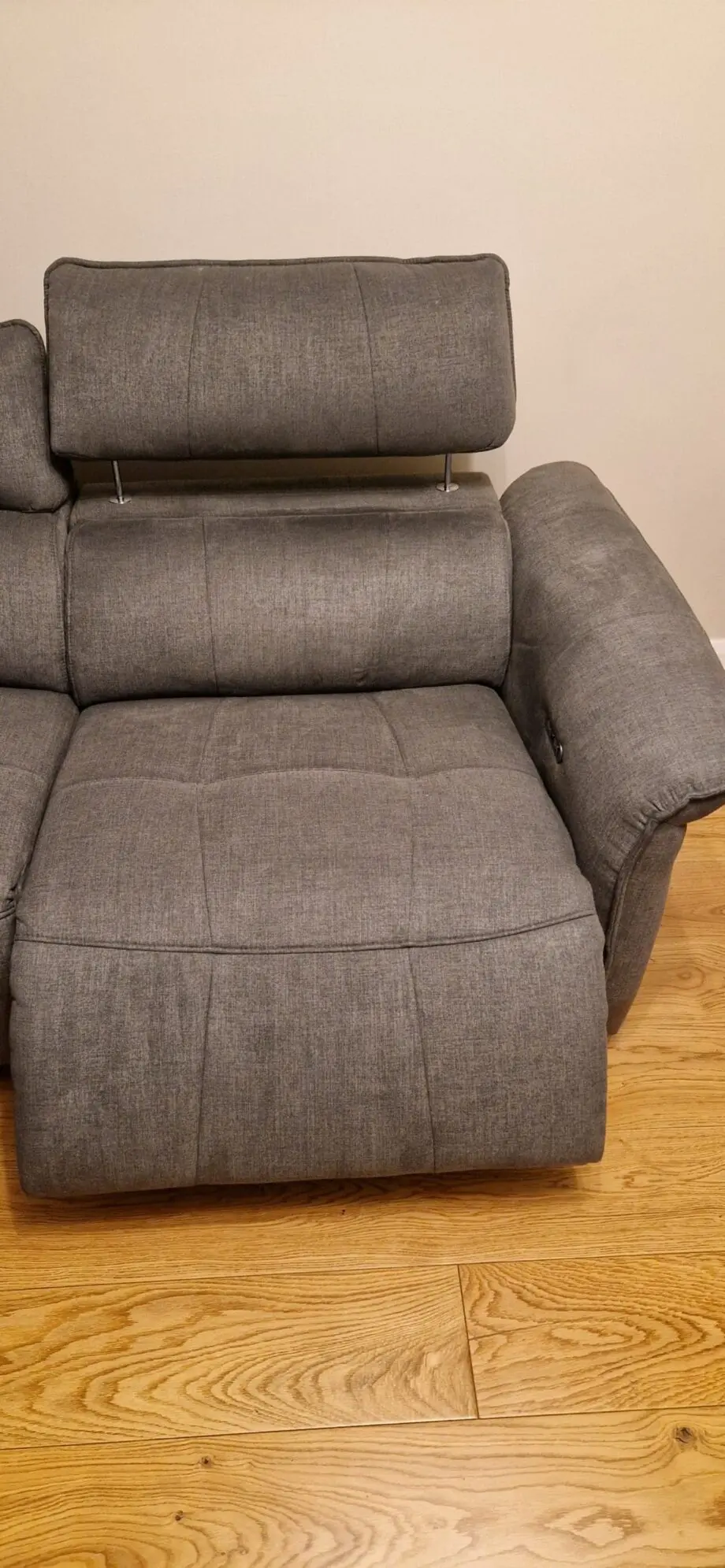 Sofolgy corner double power recliner sofa with double power headrest