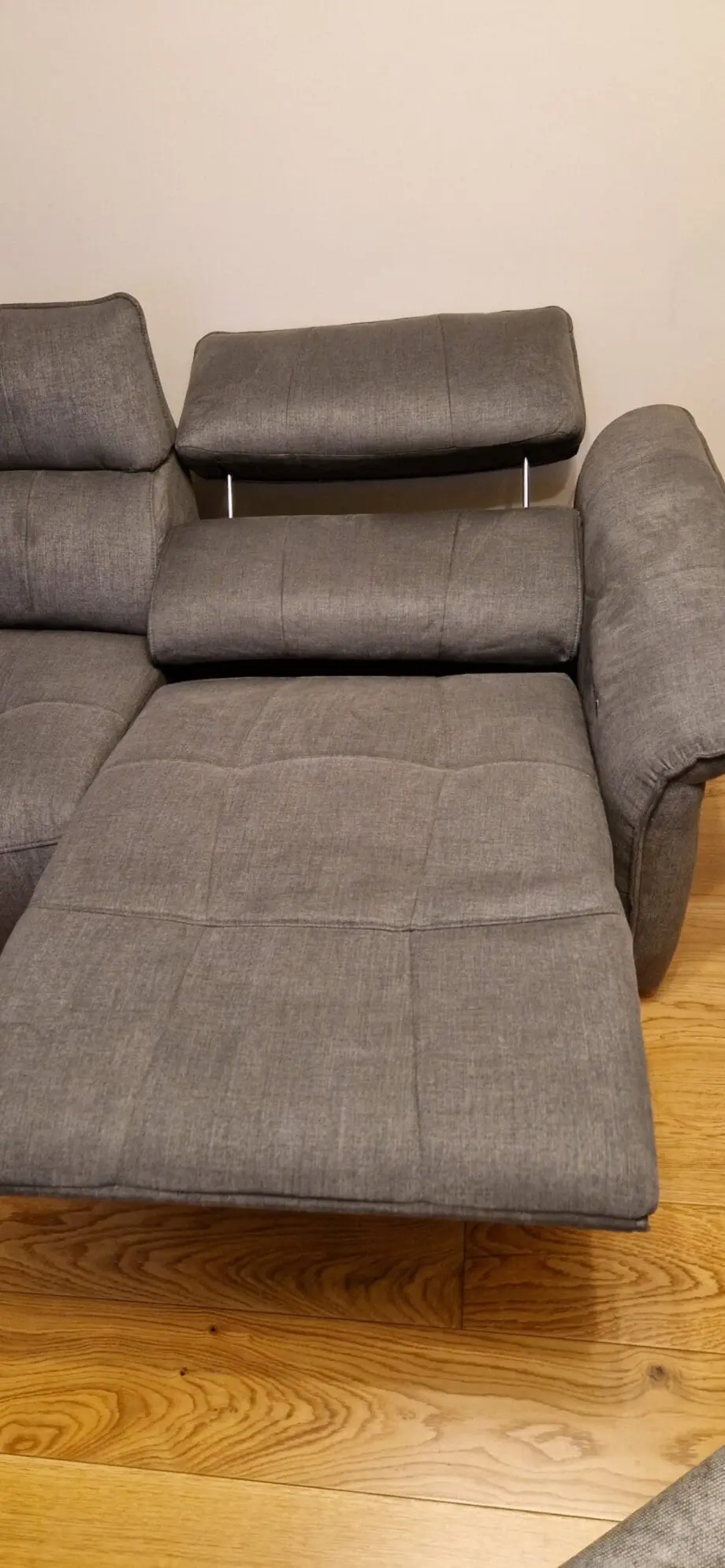 Sofolgy corner double power recliner sofa with double power headrest