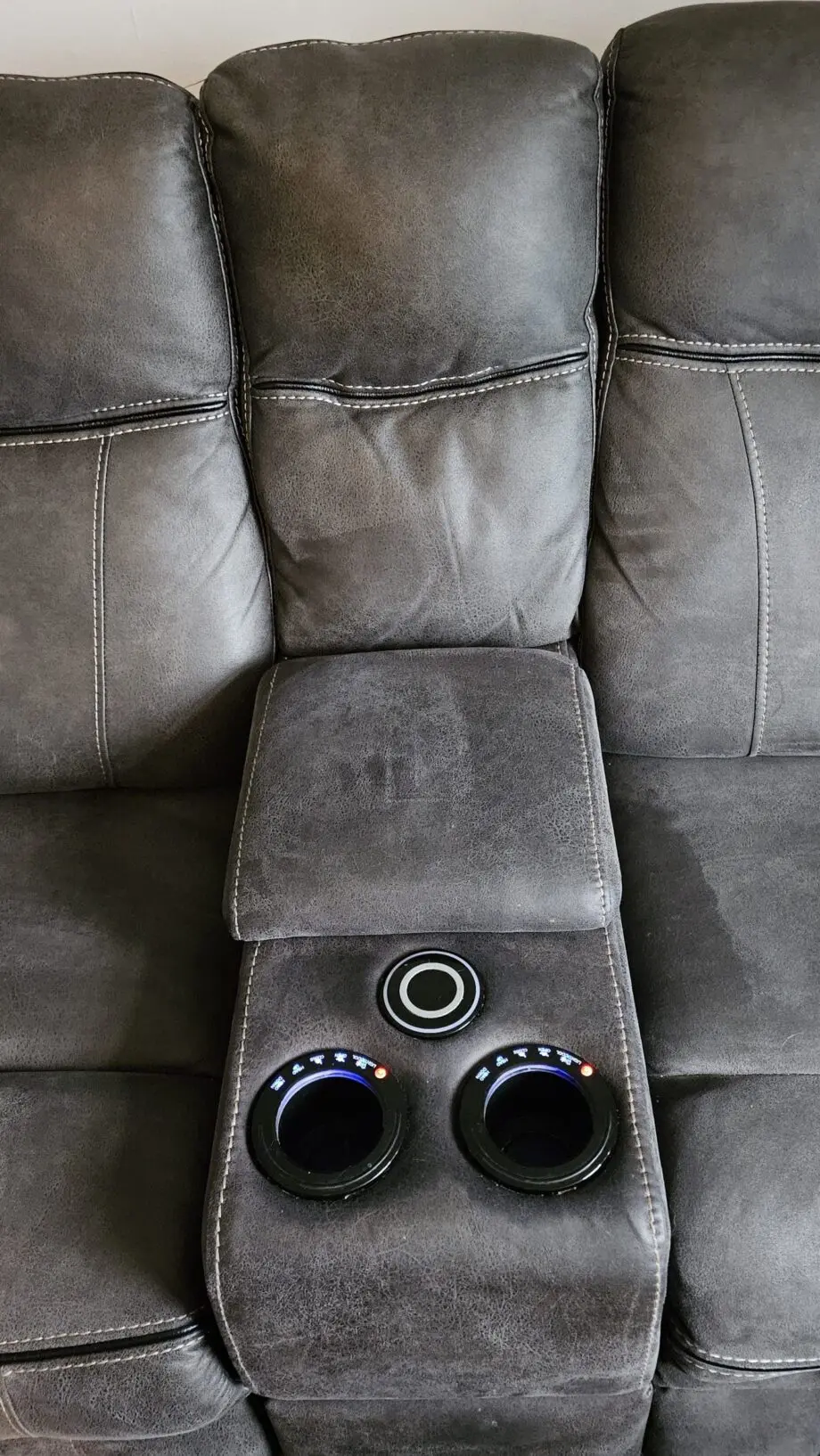 Vinson 2 seater smart power recliner - EIG 001 colour is graphite.