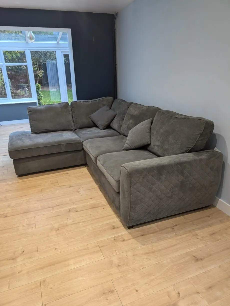 Grey hardly used DFS Alfresco sofa