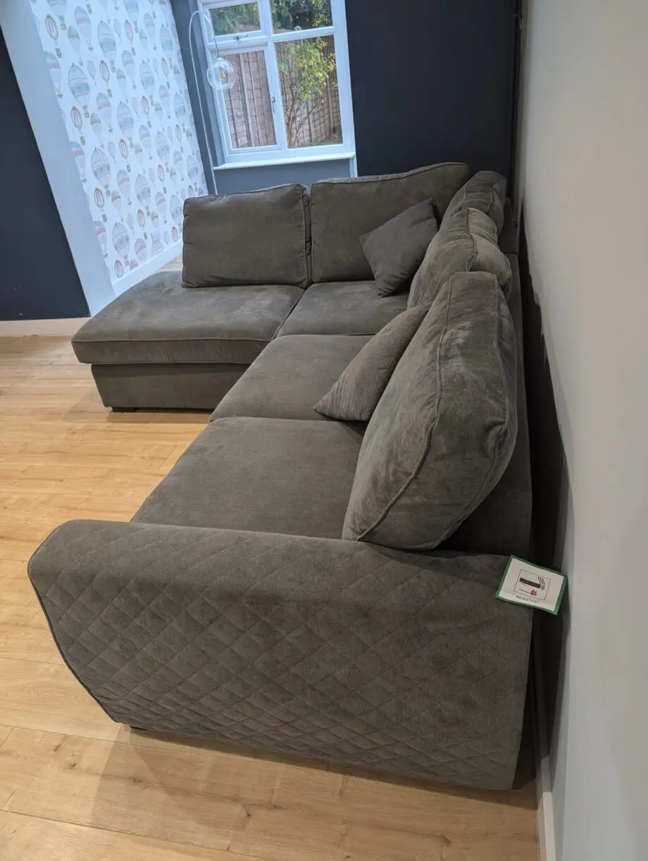 Grey hardly used DFS Alfresco sofa
