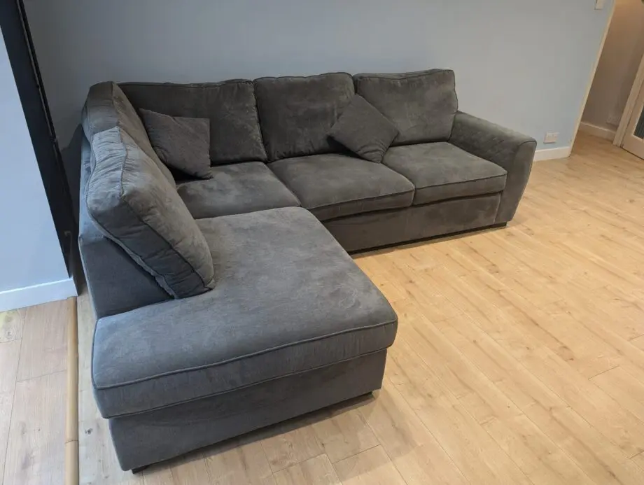 Grey hardly used DFS Alfresco sofa