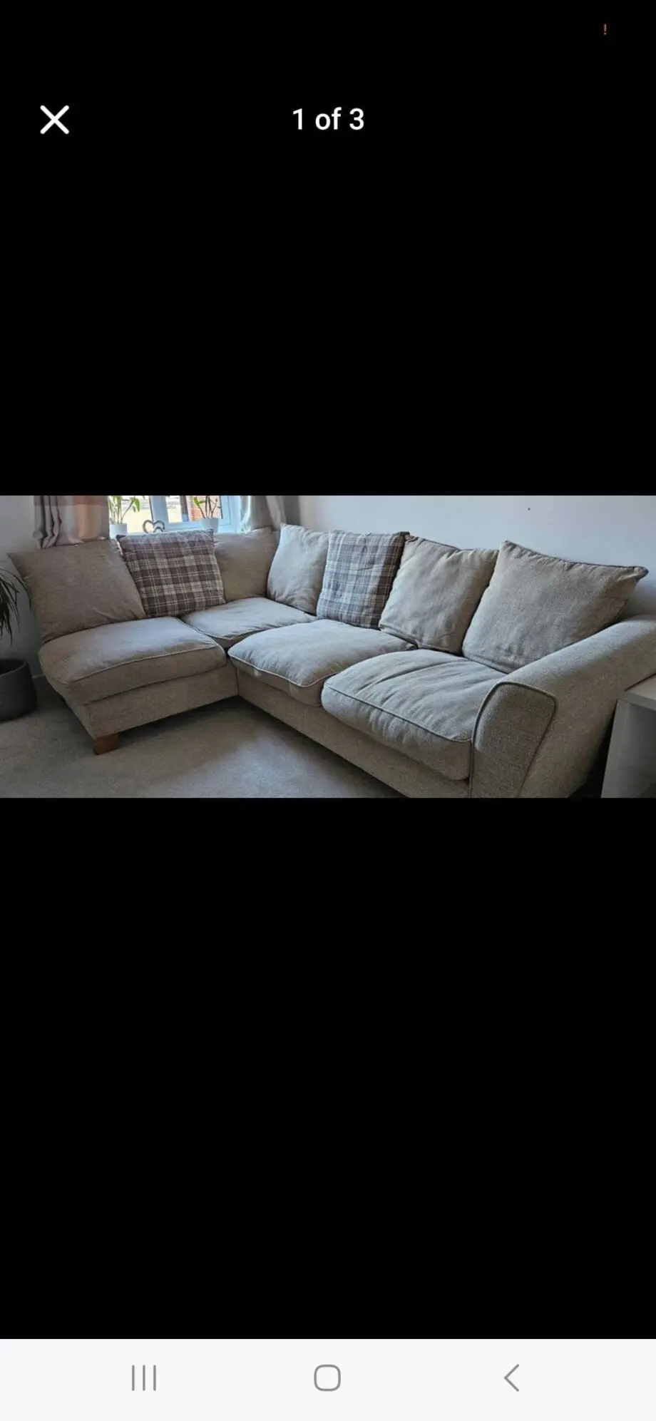 Sofa ugo Fabric 1 Corner 3 Left Hand Facing Chaise Scatter Back Sofa