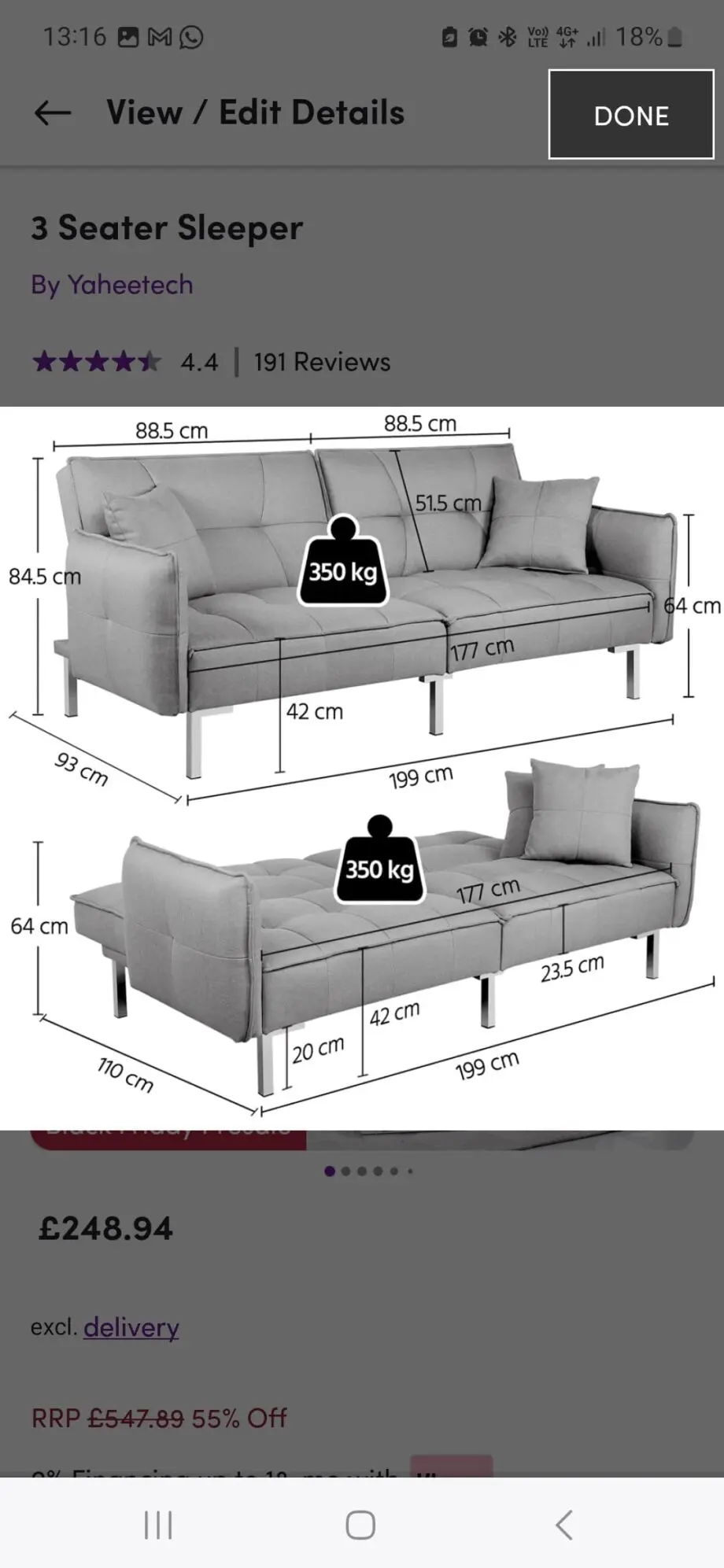 Sofa bed