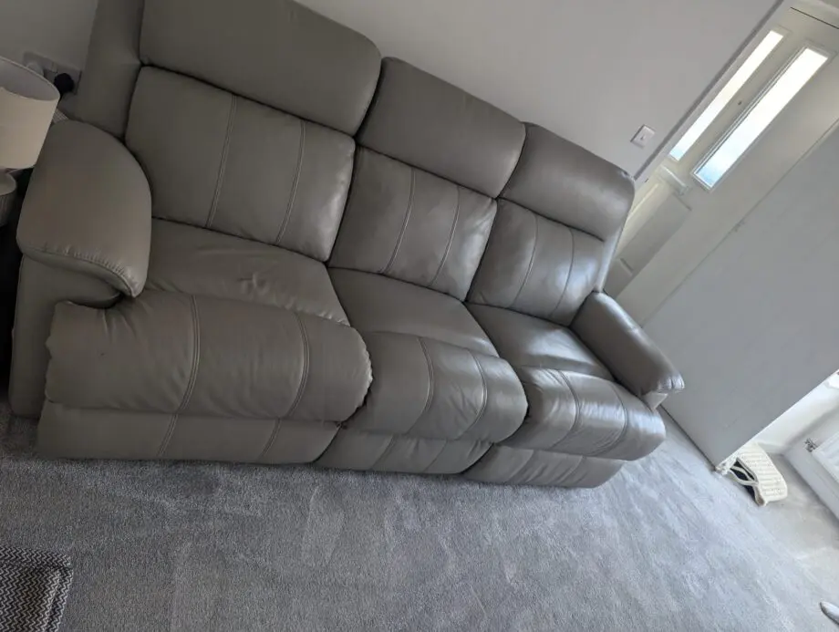 Sofology leather 3seater recliner sofa