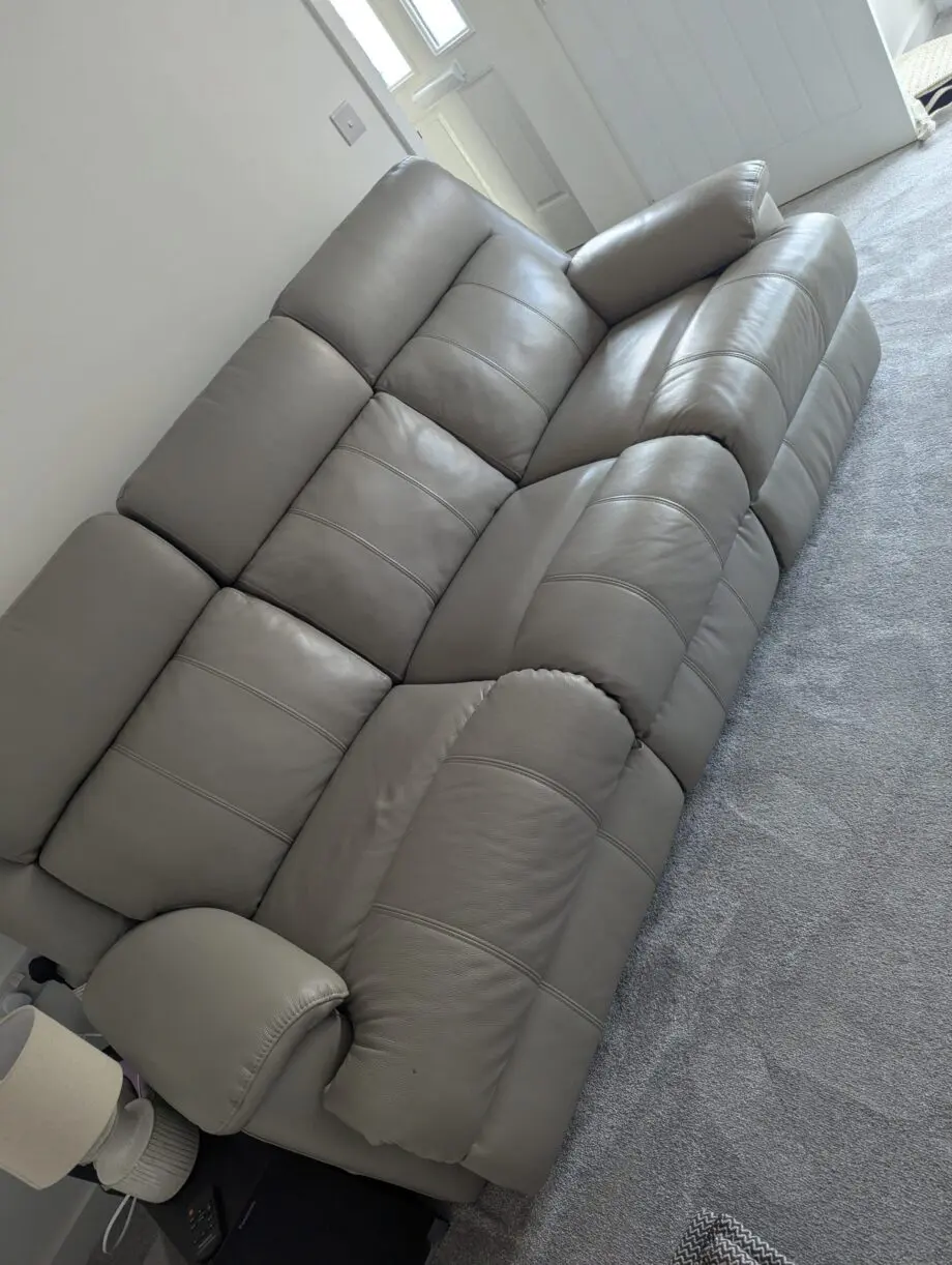 Sofology leather 3seater recliner sofa