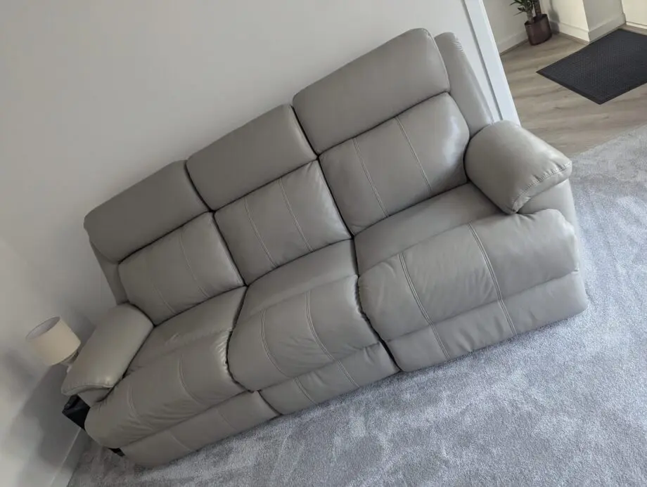 Sofology leather 3seater recliner sofa