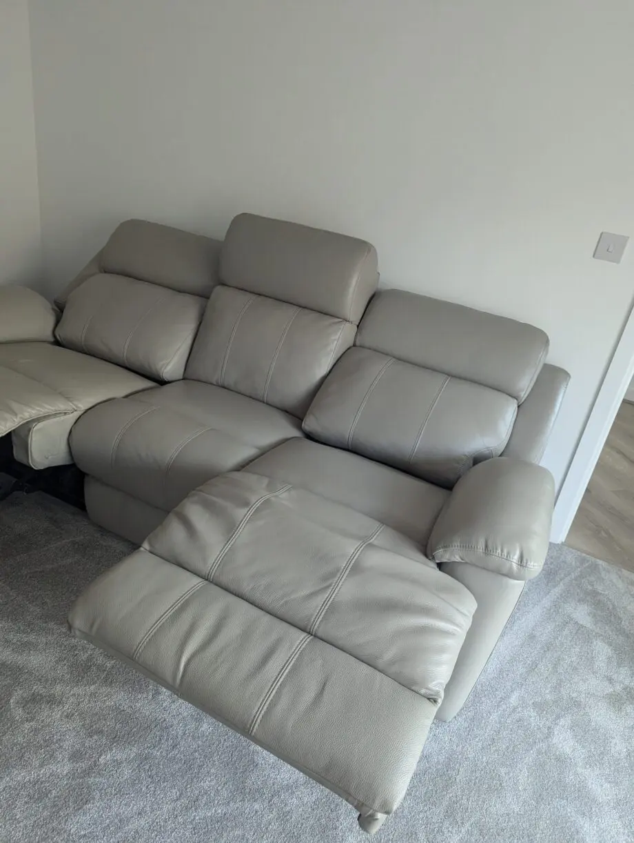 Sofology leather 3seater recliner sofa