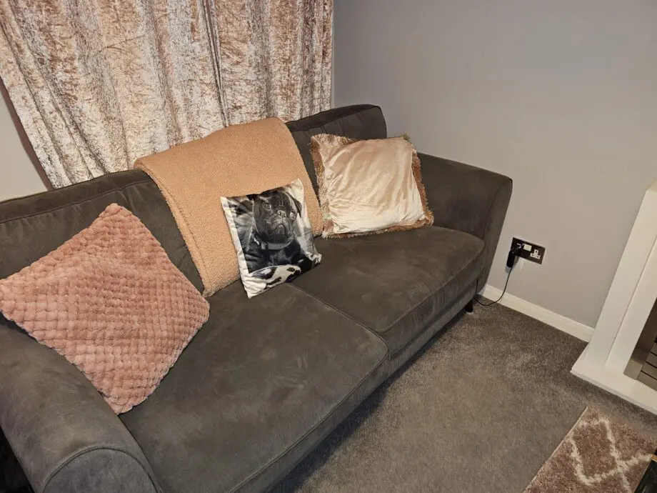 Grey DFS 2 seater sofa