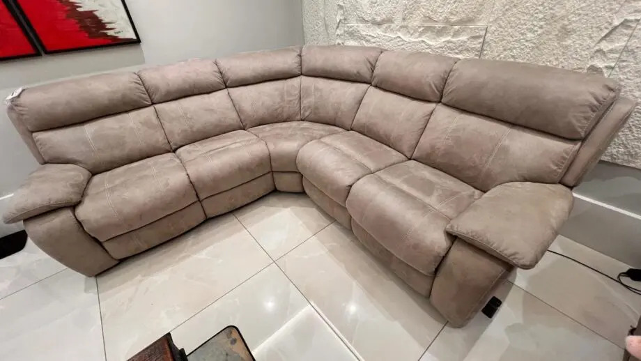 Moreno Fabric Power Recliner Sofa and Power Headrests