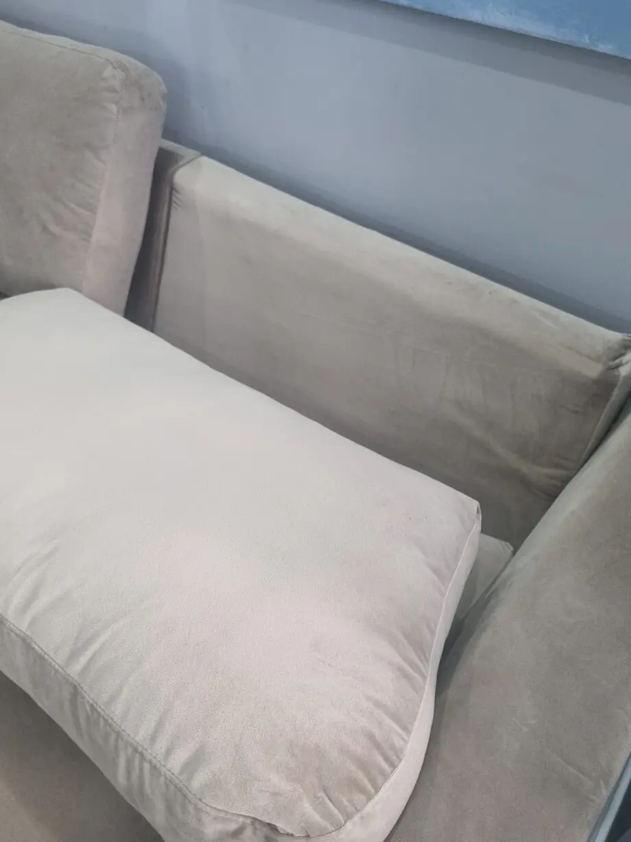 Mink Velvet Right Hand 3-4 Seater Corner Sofa