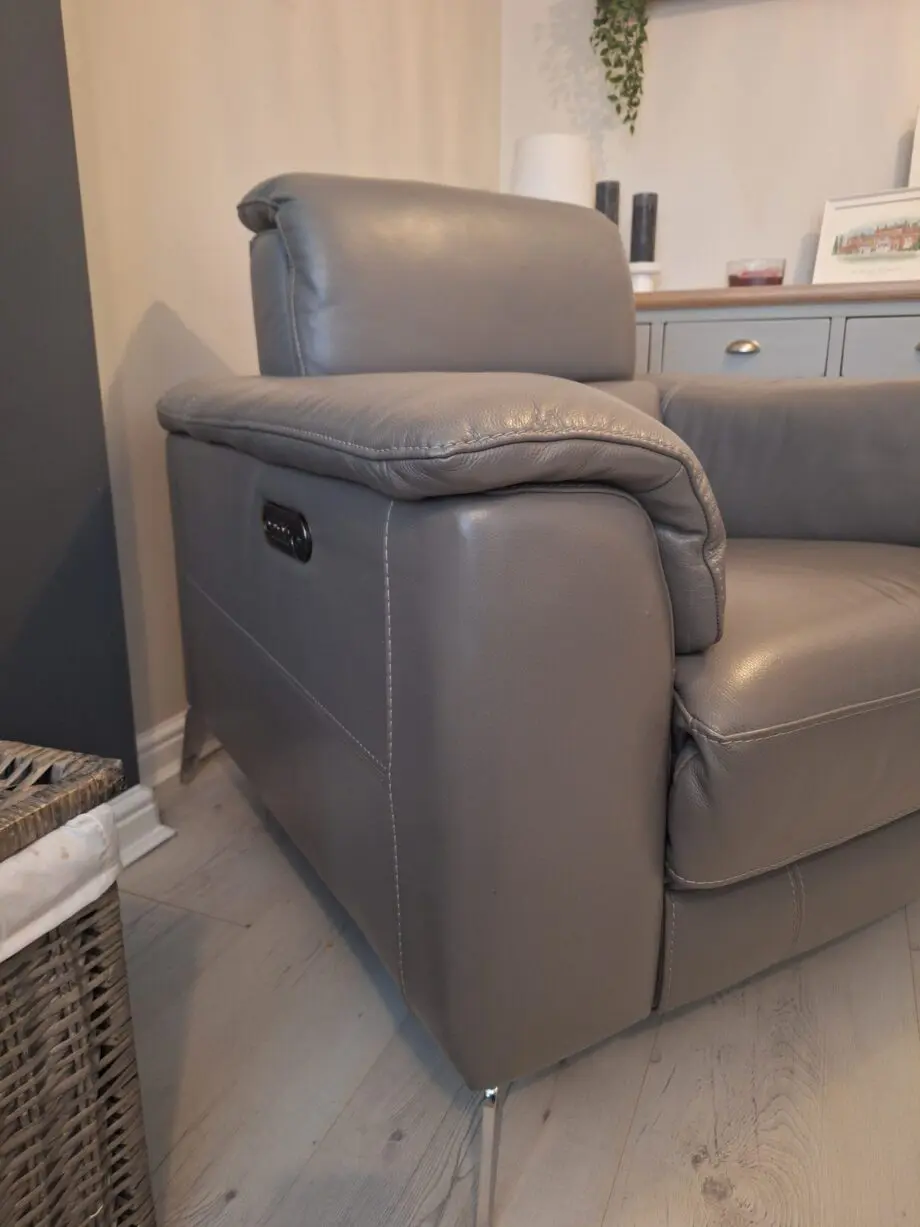 Sofology Illinois Power Recliner 3 Seater & Chair in Fossil Grey