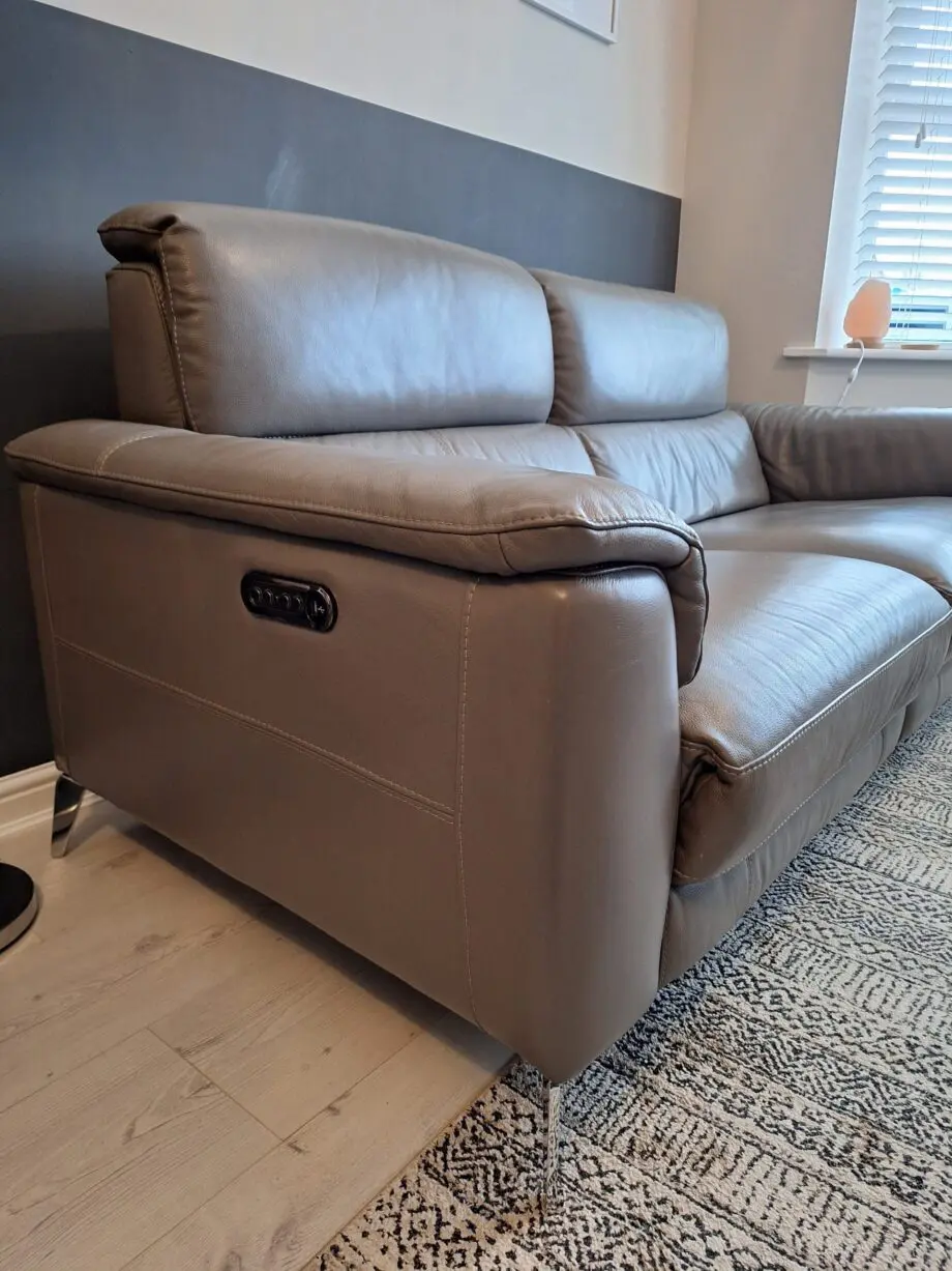 Sofology Illinois Power Recliner 3 Seater & Chair in Fossil Grey