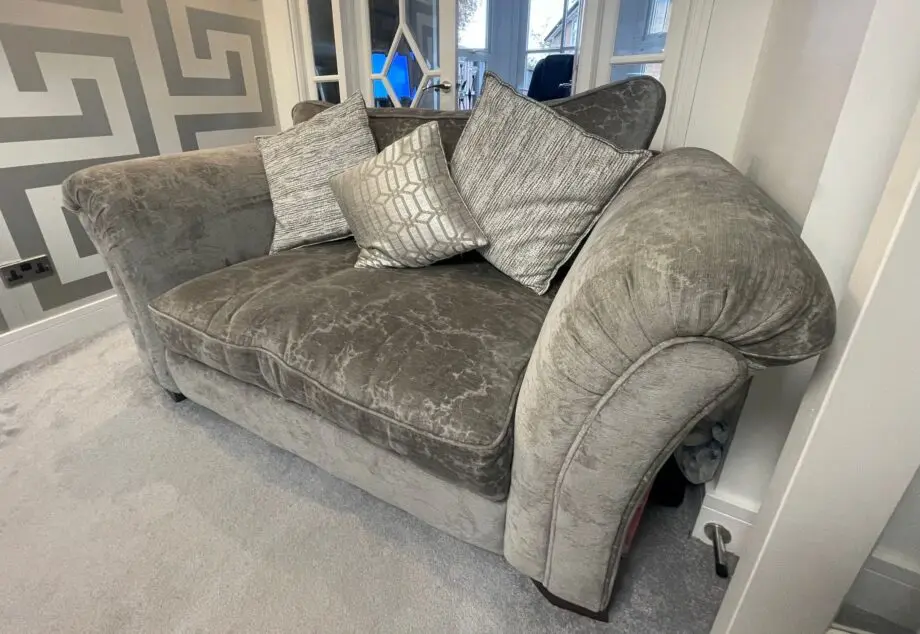 Cousins 3 piece sofa, Snuggler and foot stall