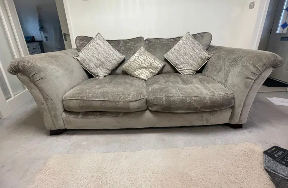 Cousins 3 piece sofa, Snuggler and foot stall