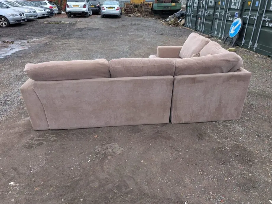 Brown L Shape Sofa