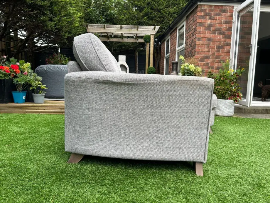 DFS sofa, Fenton 3 seater L shape, colour silver