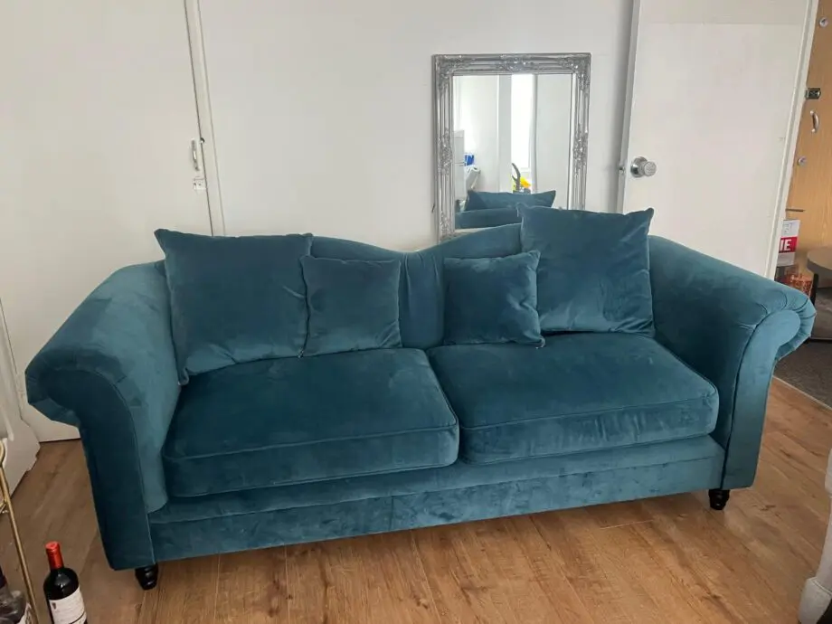 3 Seater Velvet Sofa