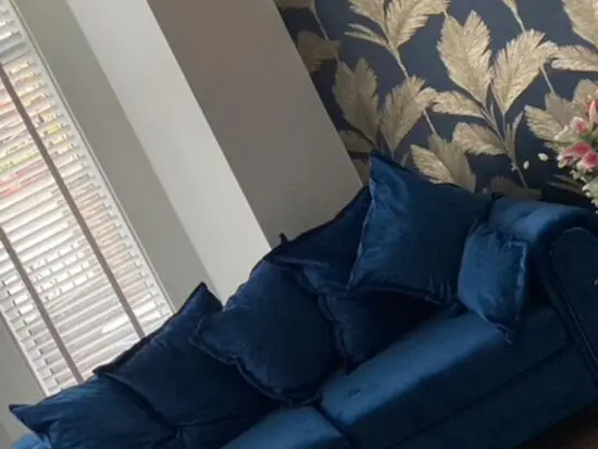 Royal Blue Sofa
