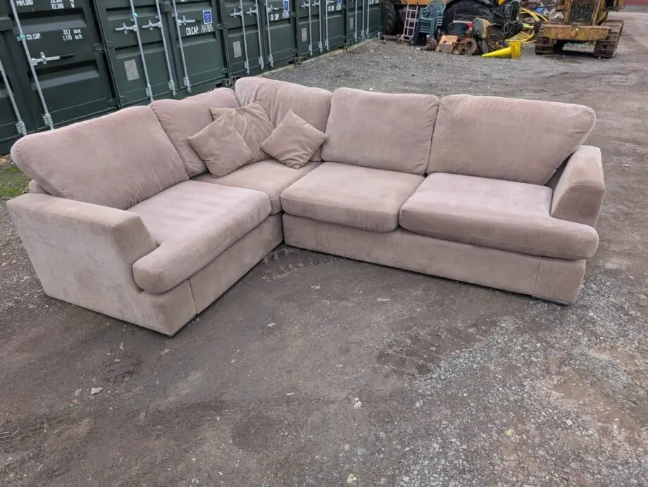 Brown L Shape Sofa