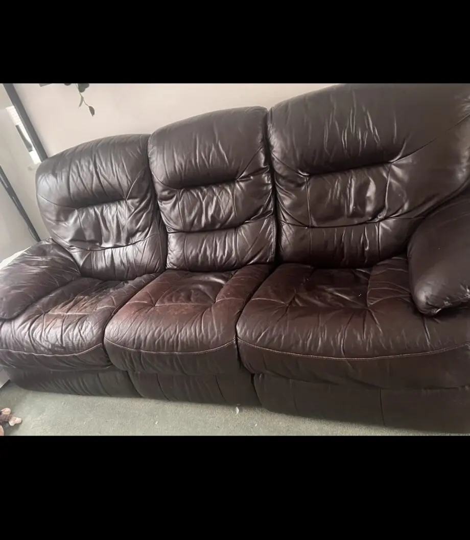 Electric recliner 3 seater + electric recliner arm chair